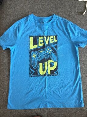 Boy’s Blue 'Level Up' Graphic Tee